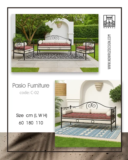 ست مبلمان فلزی