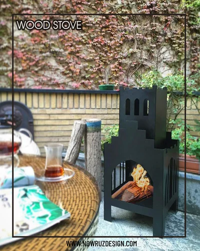 بخاری هیزمی مدل قلعه